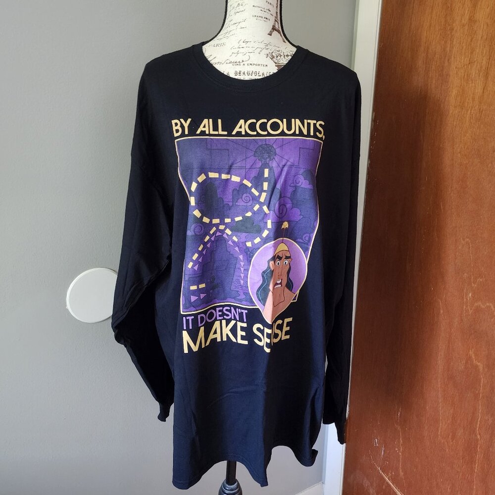 NWOT Disney, The Emperor's New Groove, Long Sleeve Shirt